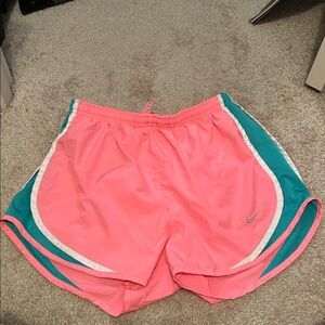 Nike running shorts - orange/turquoise/white